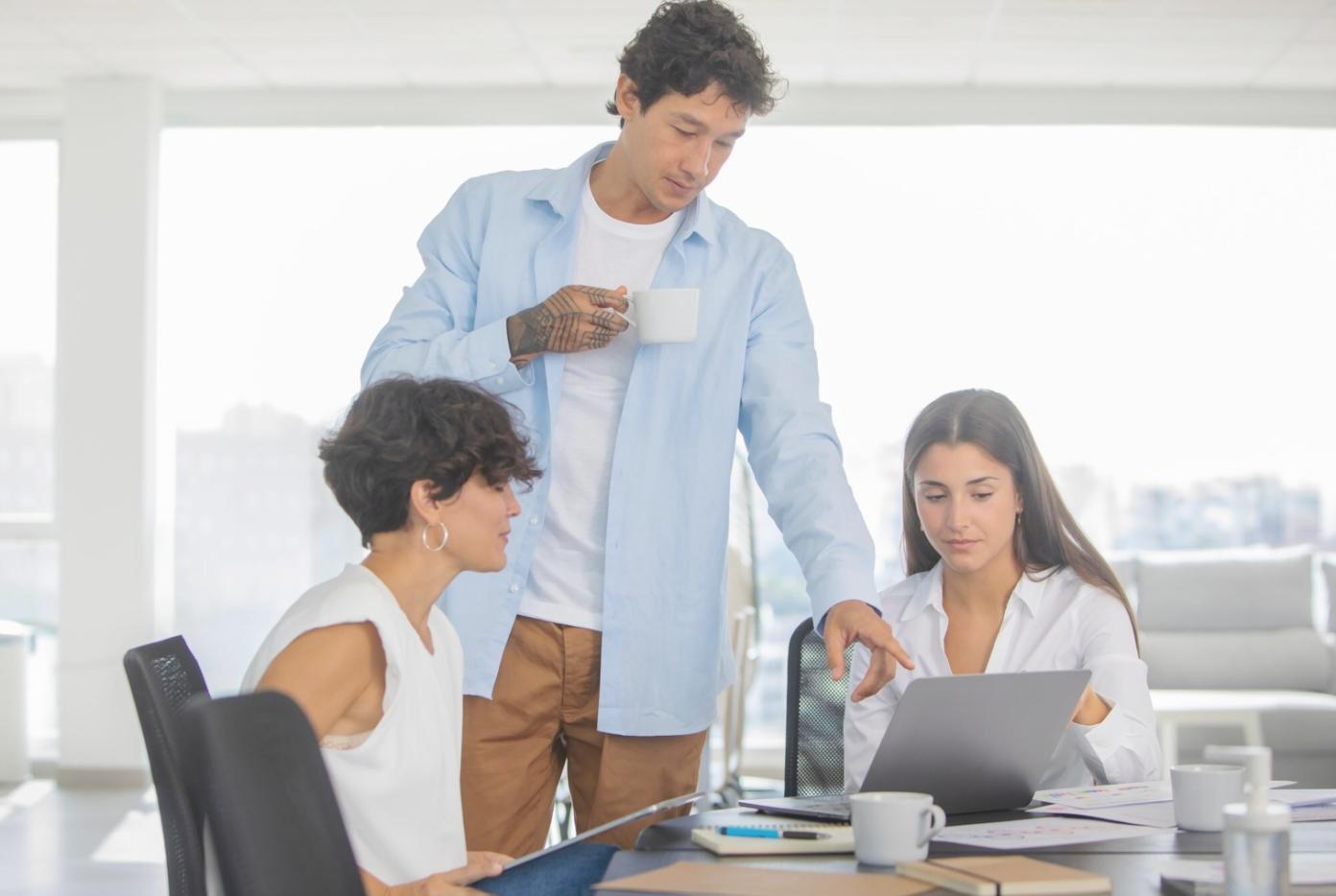 Students collaborating on neural network architecture design